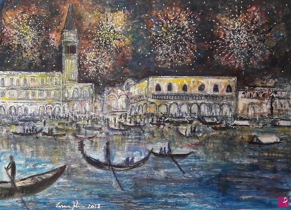 quadri in vendita online - "Bagliori veneziani"