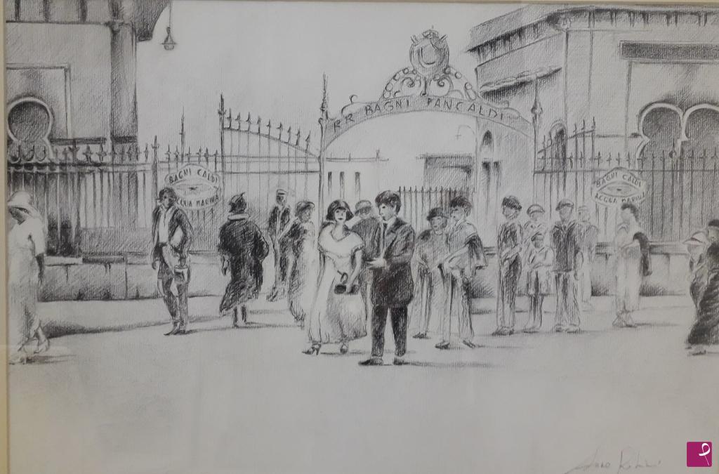 quadri in vendita online - Bagni Pancaldi 1920