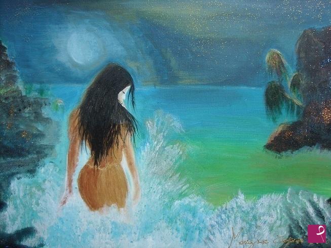 quadri in vendita online - bagno lunare