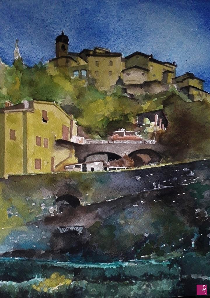 quadri in vendita online - Bagnone castello.
