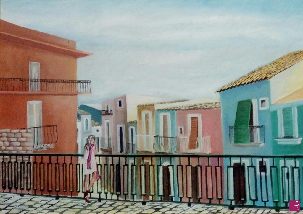 quadri in vendita online - Balconata