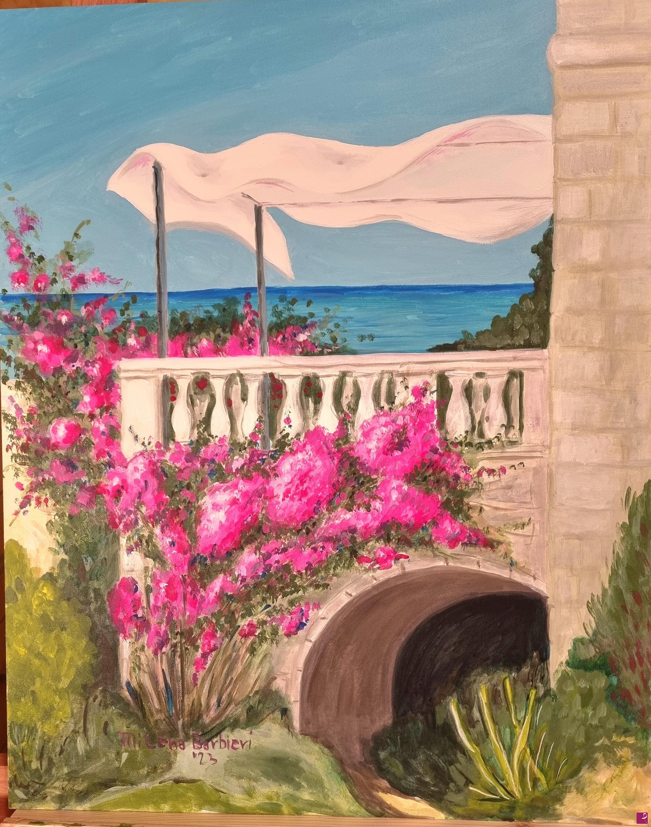 quadri in vendita online - Balcone a Favignana