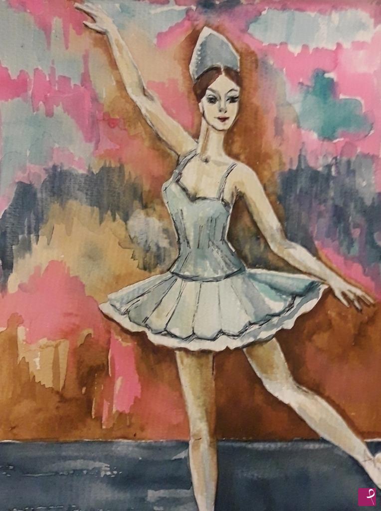 quadri in vendita online - Ballerina 
