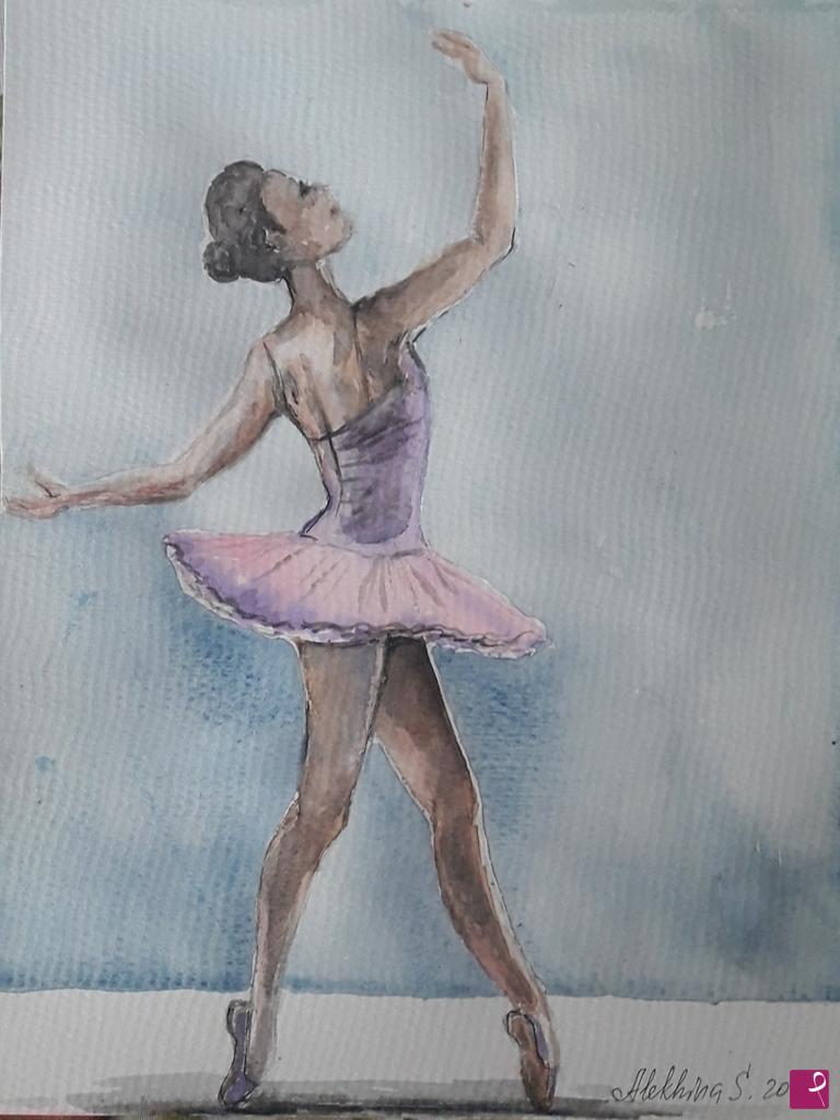 quadri in vendita online - Ballerina 