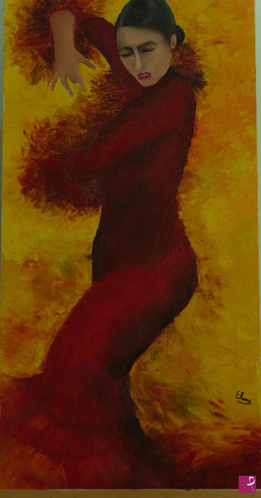 quadri in vendita online - ballerina di flamenco