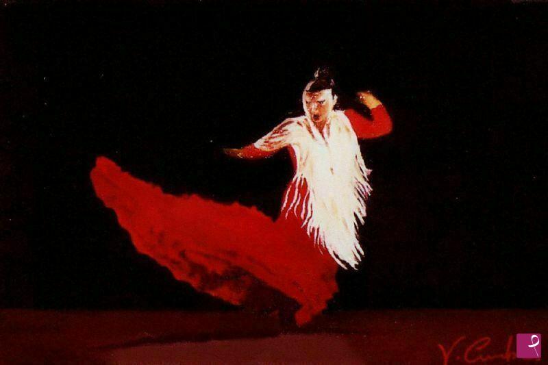 quadri in vendita online - ballerina di flamenco 3