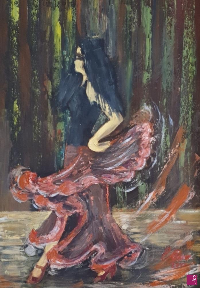 quadri in vendita online - Ballerina Gitana