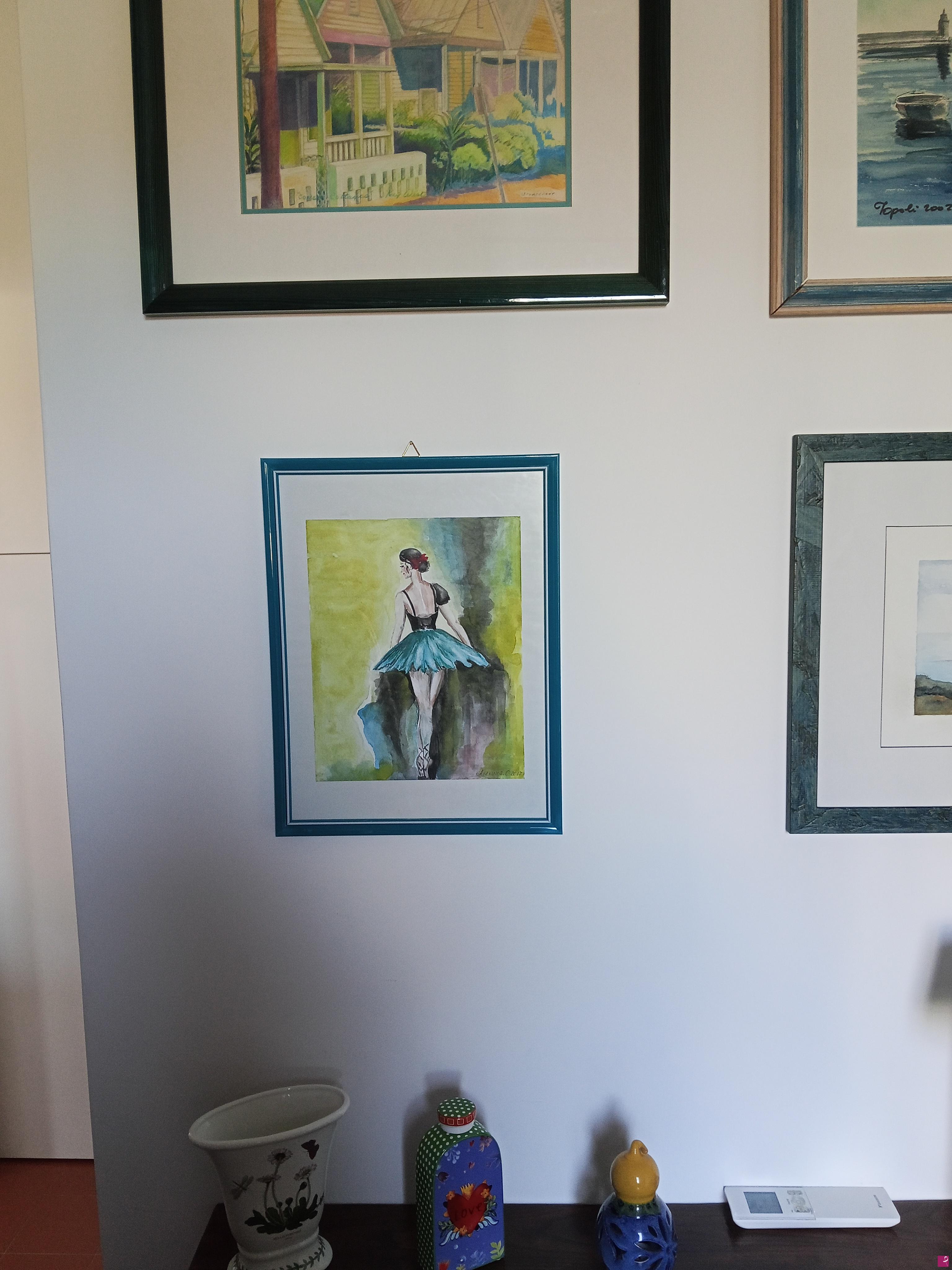 quadri in vendita online - Ballerina in interno