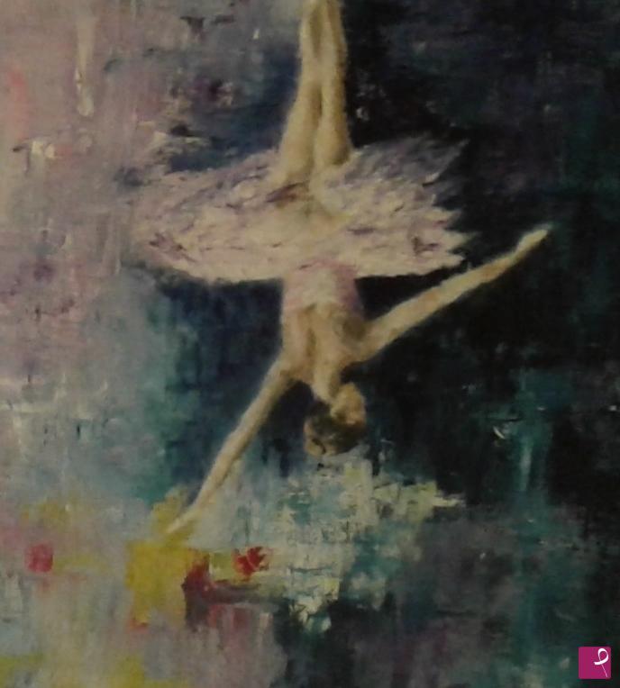 quadri in vendita online - Ballerina in posizione