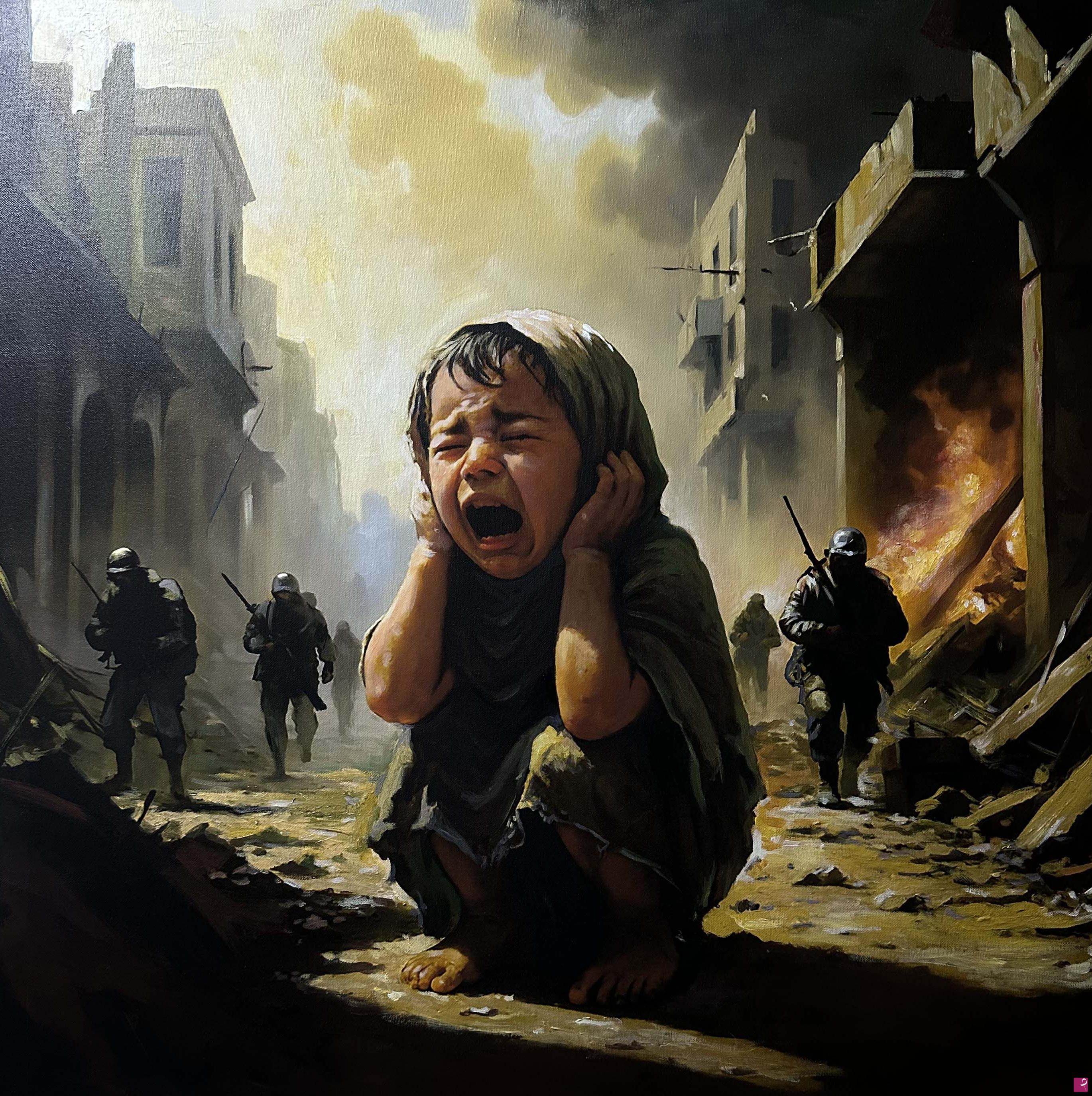 quadri in vendita online - Bambini della Guerra I