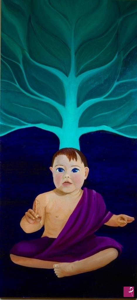 quadri in vendita online - BAMBINO BENEDISCENTE   BABY BLESSING