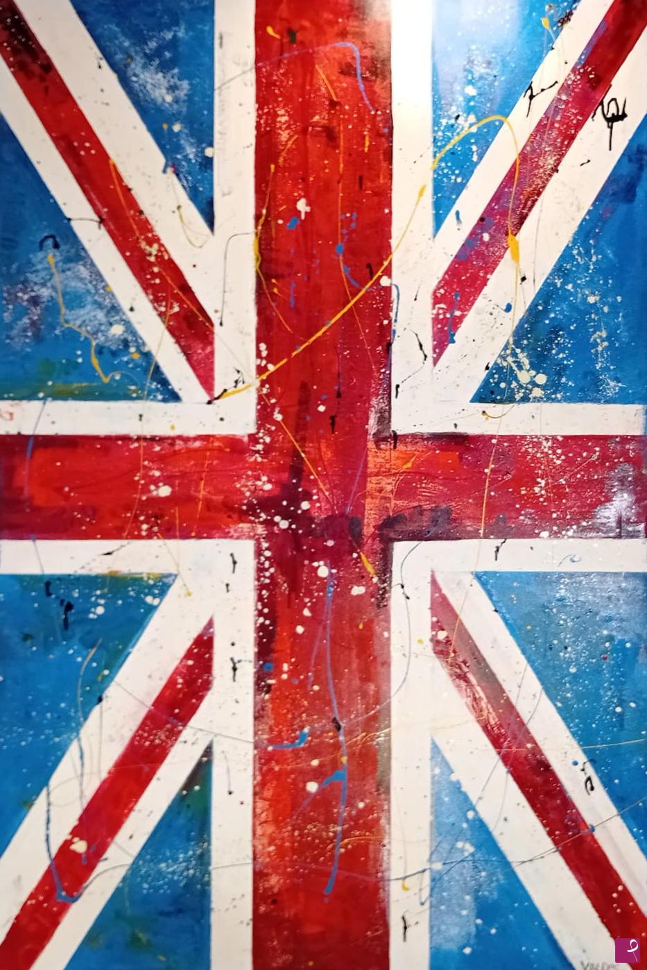 quadri in vendita online - Bandiera Inglese