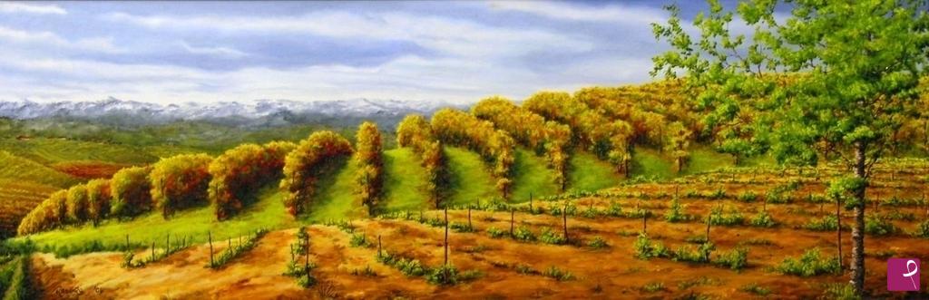quadri in vendita online - Barbatelle nelle Langhe