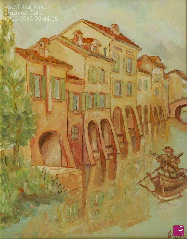 quadri in vendita online - Barcaiolo fantasma
