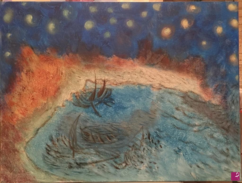 quadri in vendita online - Barche abbandonate 