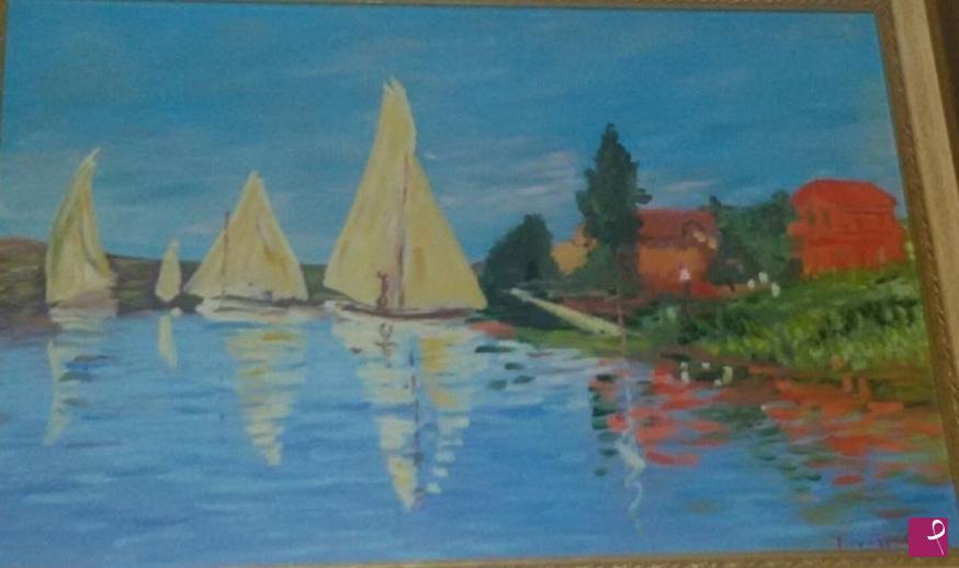 quadri in vendita online - barche di monet
