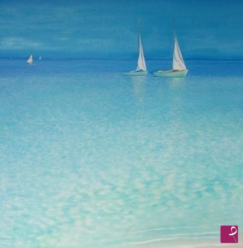 quadri in vendita online - Barche sul mare