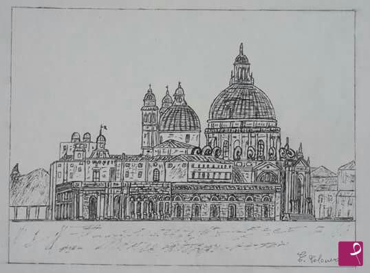 quadri in vendita online - Basilica di Santa Maria della Salute ( Venezia )