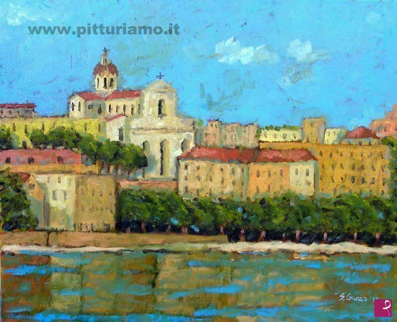 quadri in vendita online - Basilica N.S. Bonaria - Cagliari