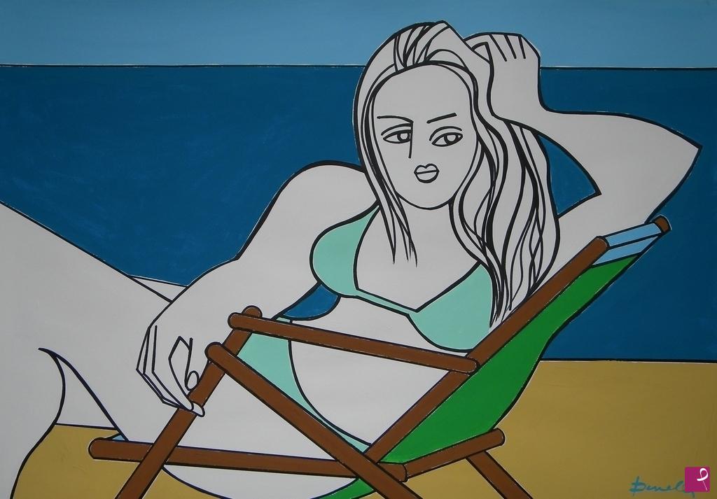 quadri in vendita online - Bather