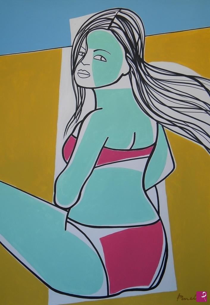 quadri in vendita online - Bather