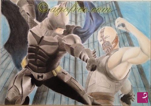 quadri in vendita online - Batman Vs Bane