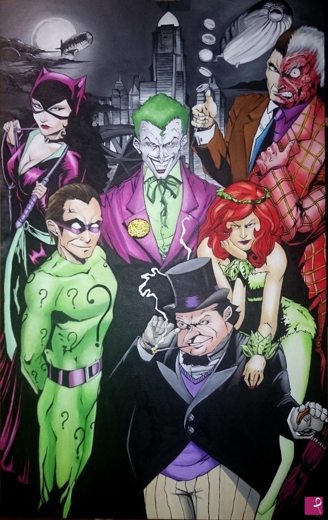 quadri in vendita online - Batman's Villains
