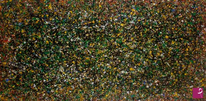 quadri in vendita online - "Batucada Dripping" 60 x 120