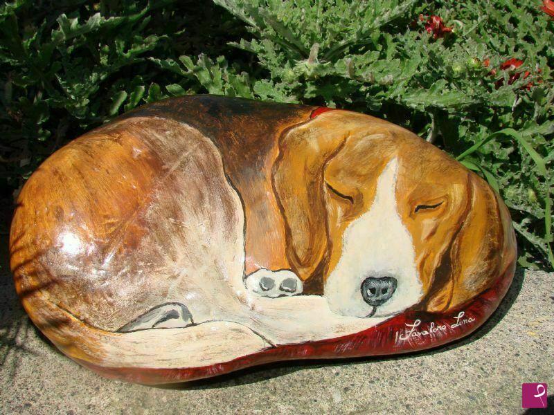 quadri in vendita online - beagle che dorme