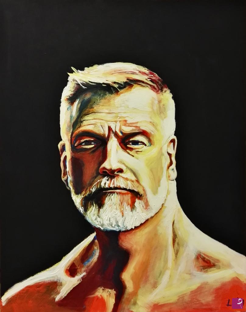 quadri in vendita online - Bearded Man