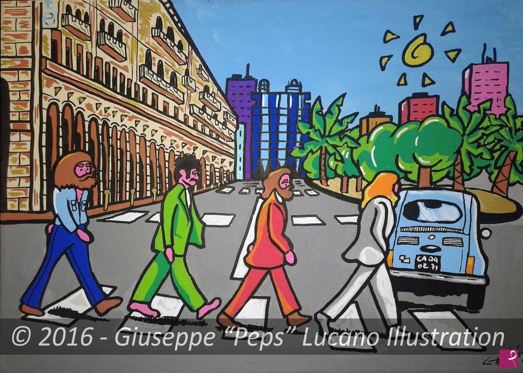 quadri in vendita online - Beatles a Cagliari