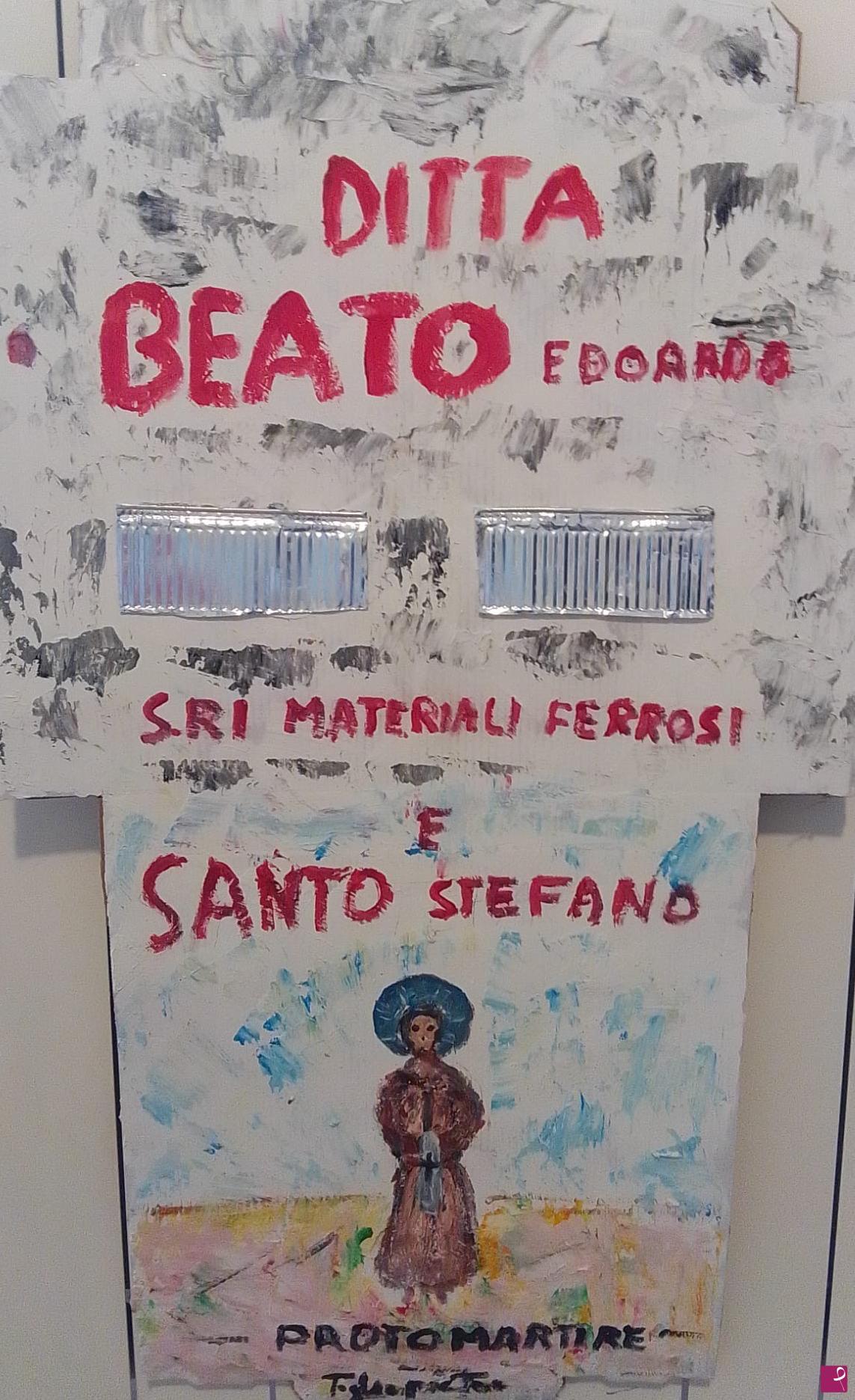 quadri in vendita online - Beato Edoardo e Santo Stefano