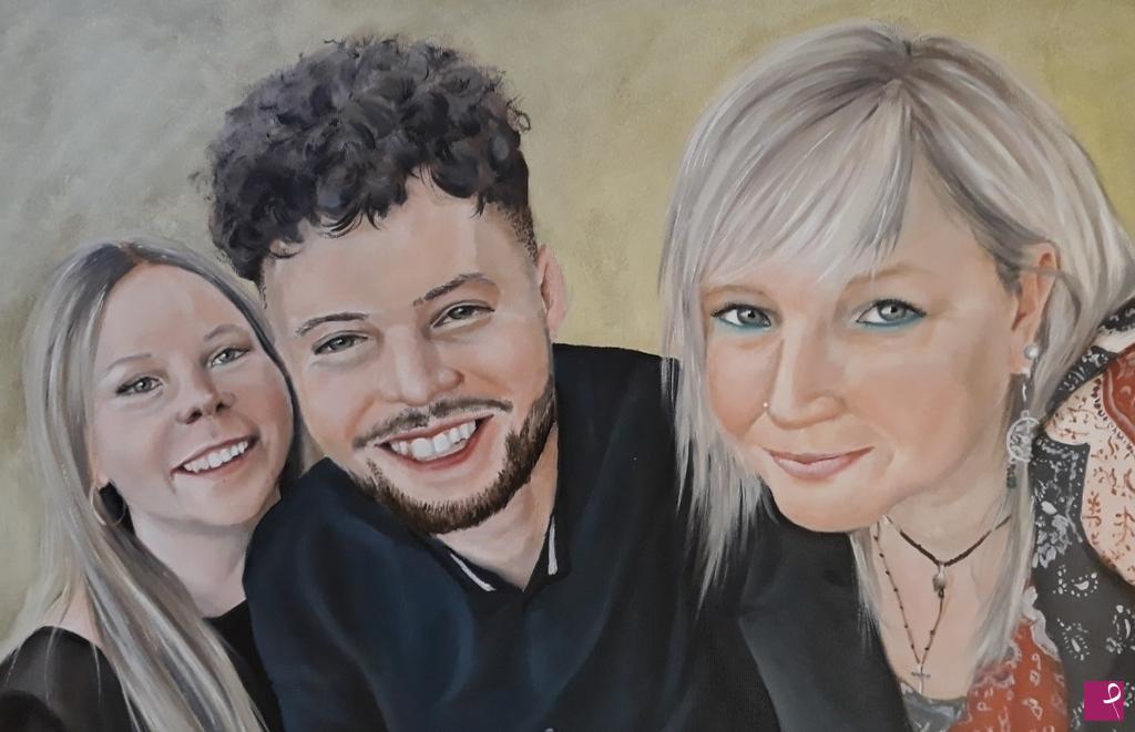 quadri in vendita online - Beautiful family 