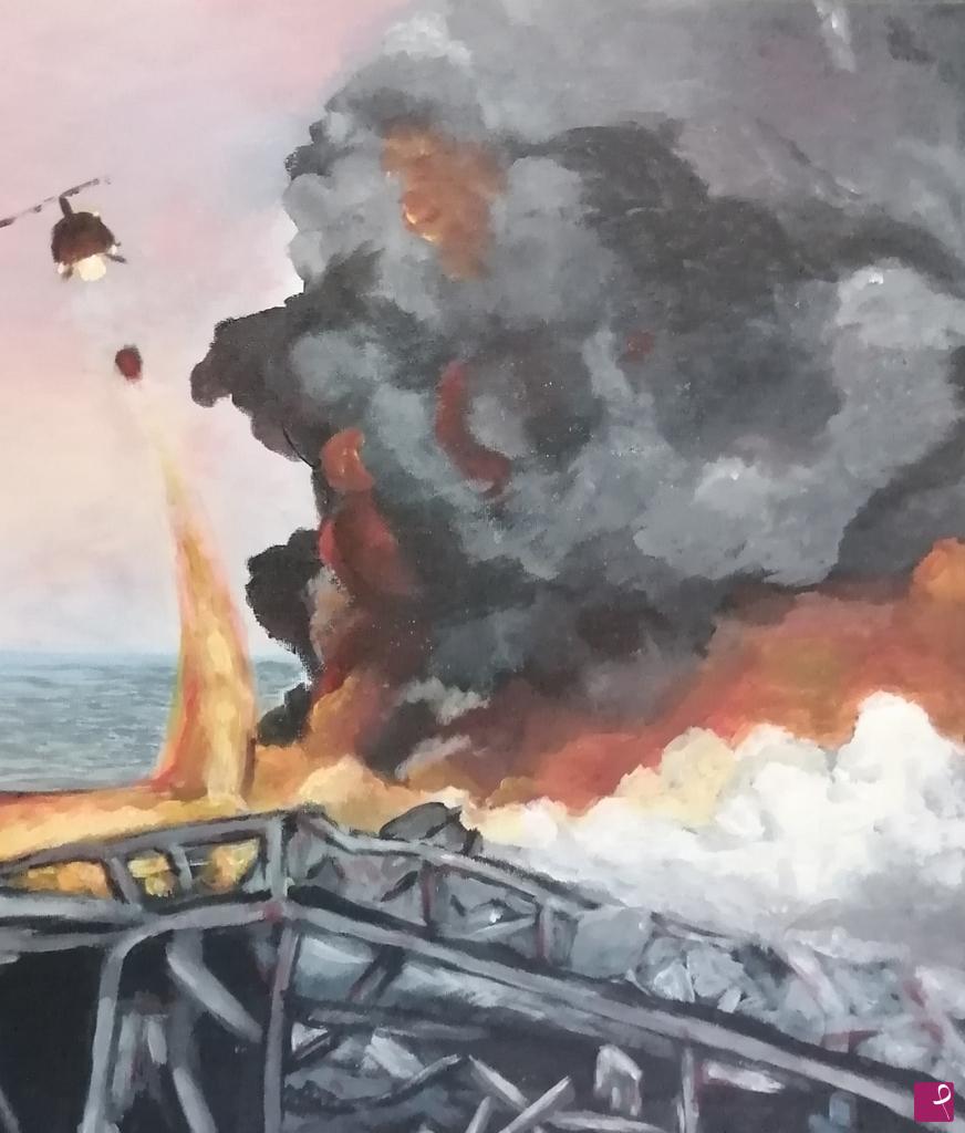 quadri in vendita online - " Beirut.. l'inferno" 