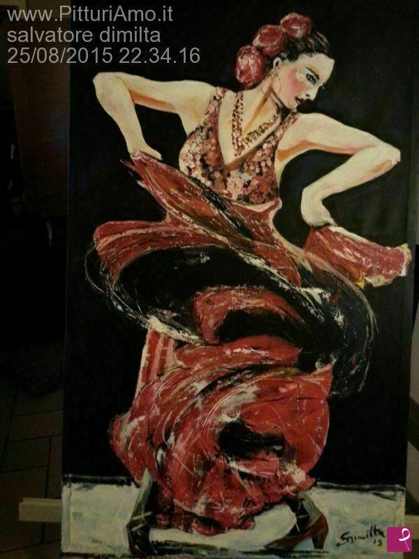 quadri in vendita online - bellerina di flamenco