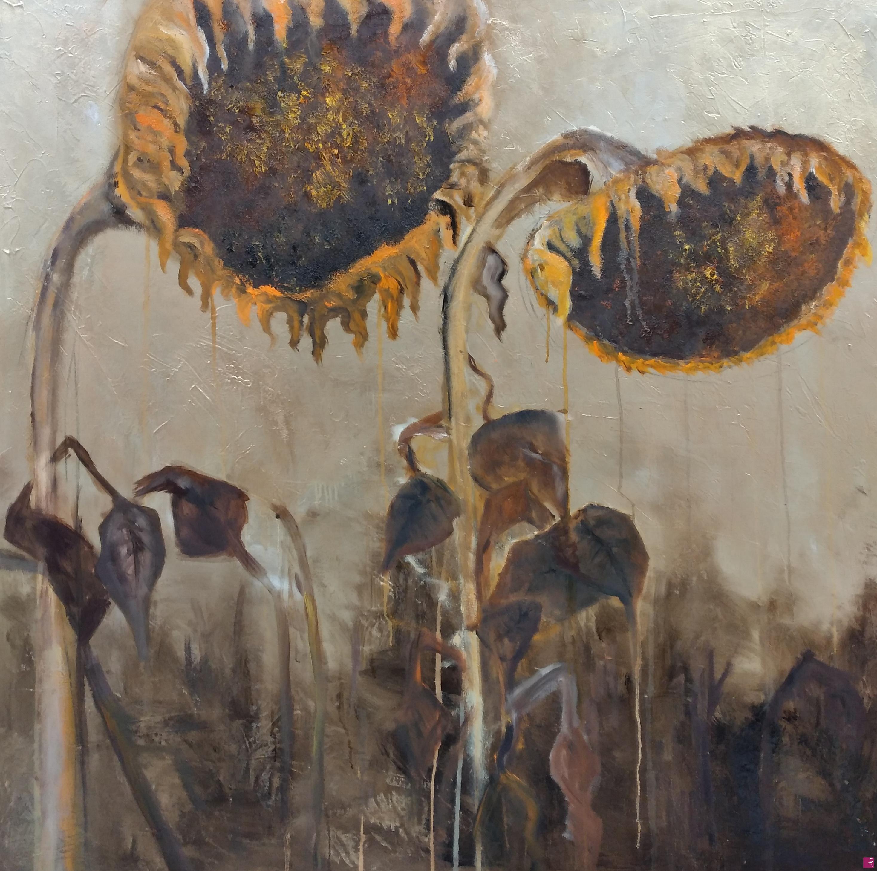 quadri in vendita online - Bended Sunflower diptych - 2024