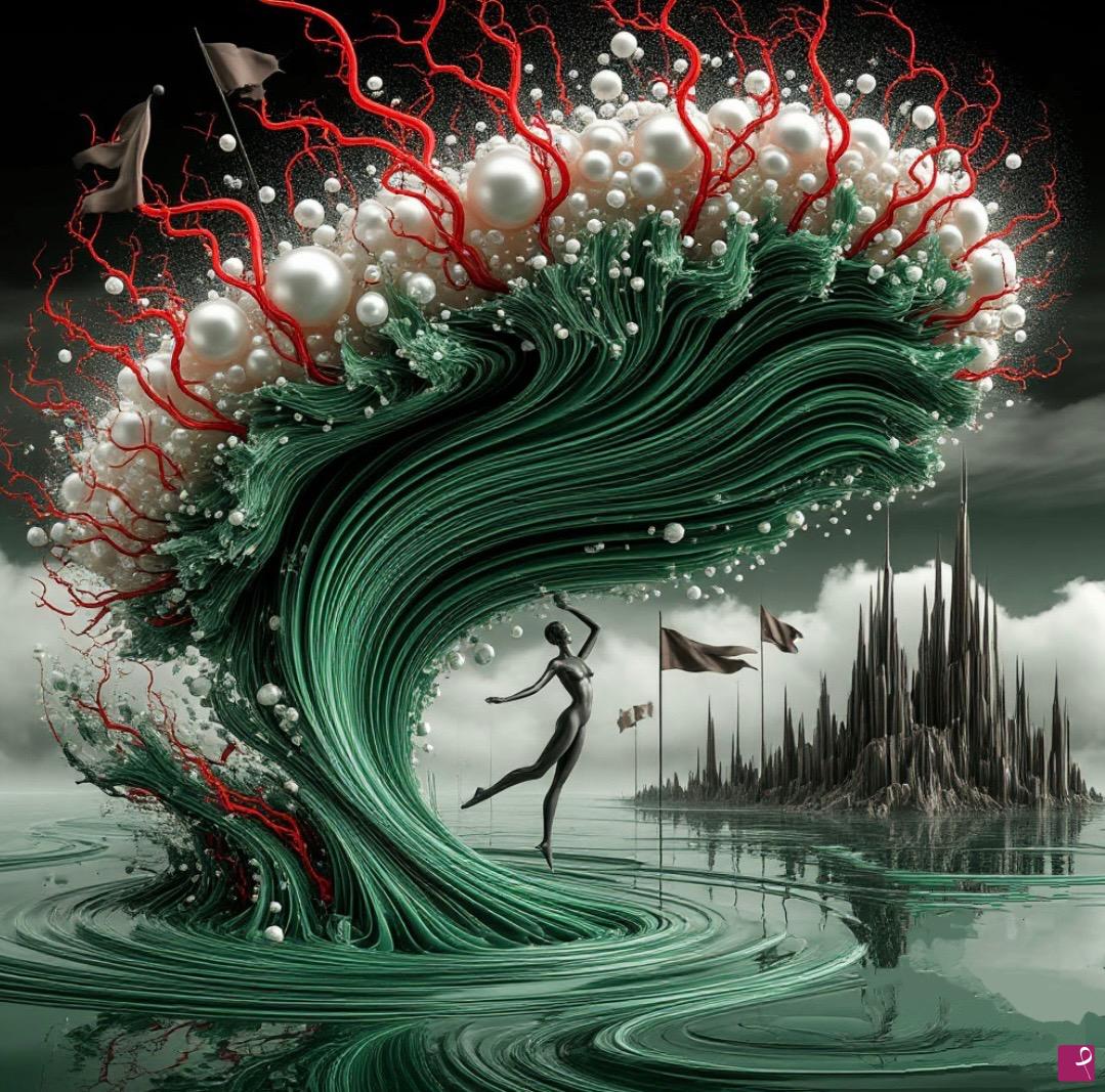 quadri in vendita online - Beneath the pearly tree