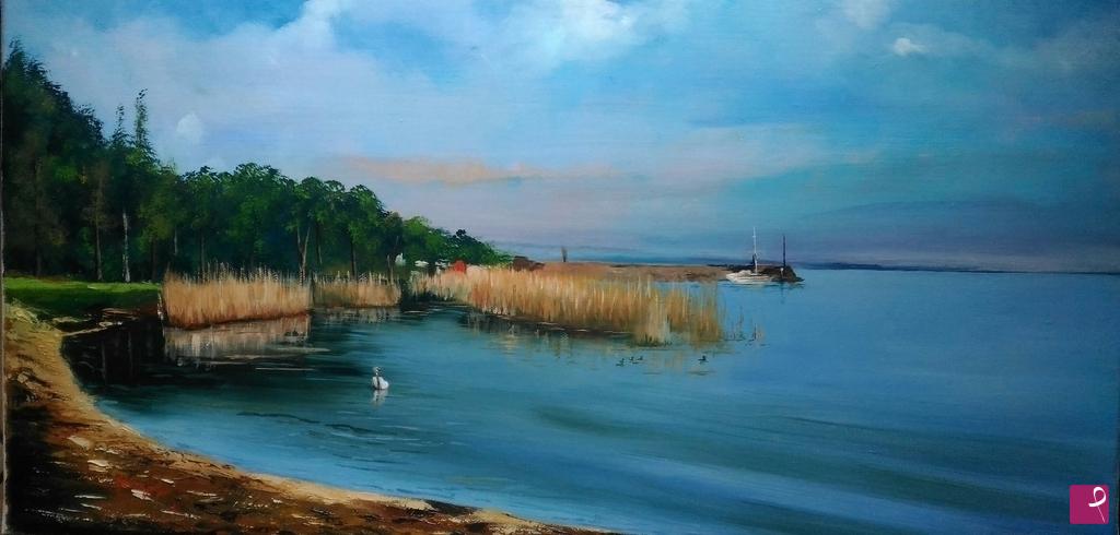 quadri in vendita online - Bergamini---lago di Garda