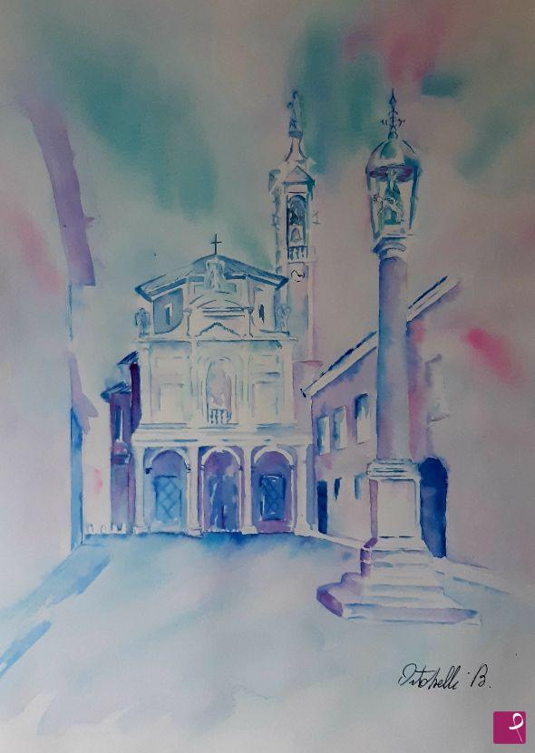 quadri in vendita online - Bergamo Santuario dell'Addolorata in Borgo S. Caterina