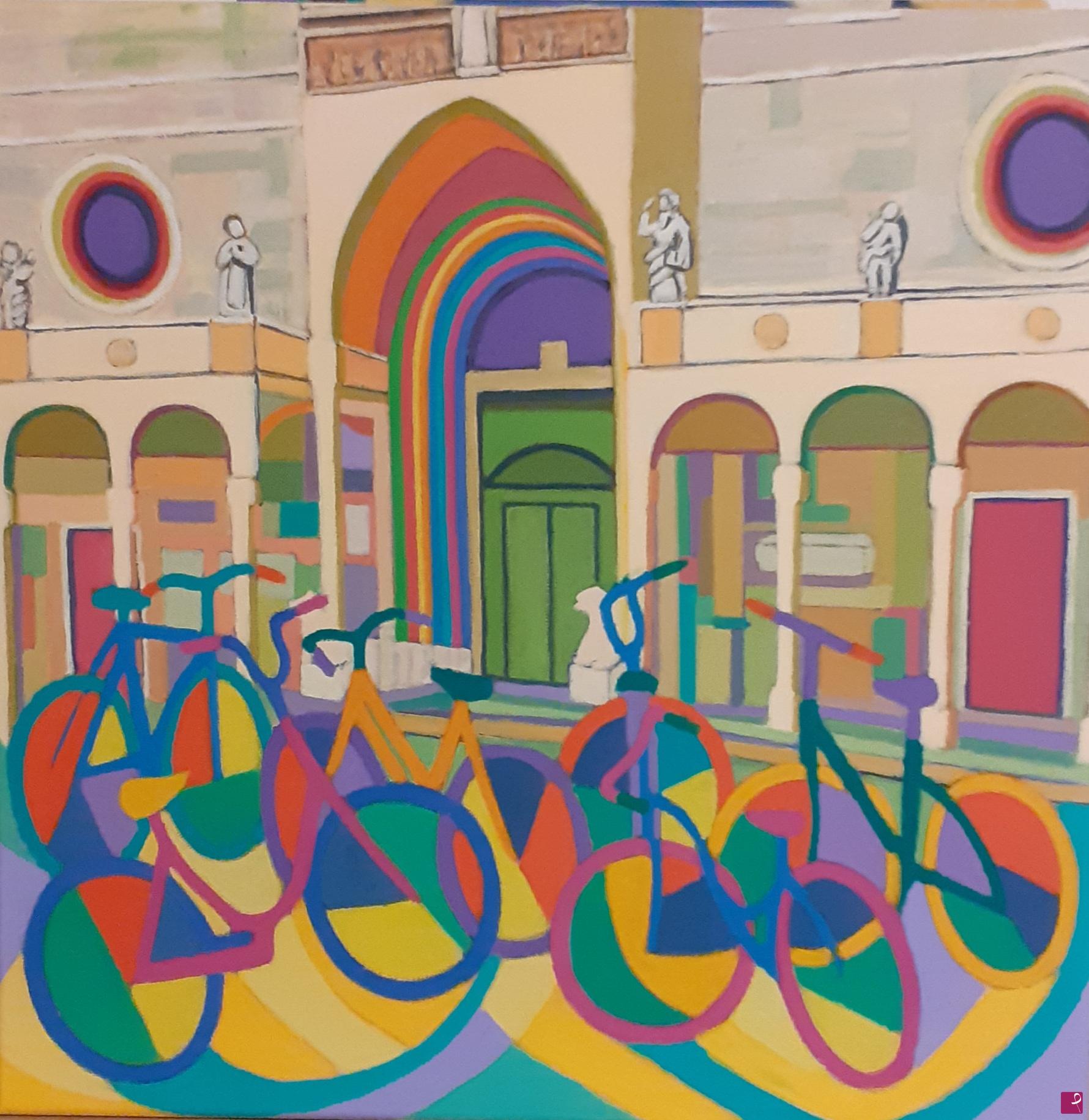 quadri in vendita online - bici "davanti alla cattedrale