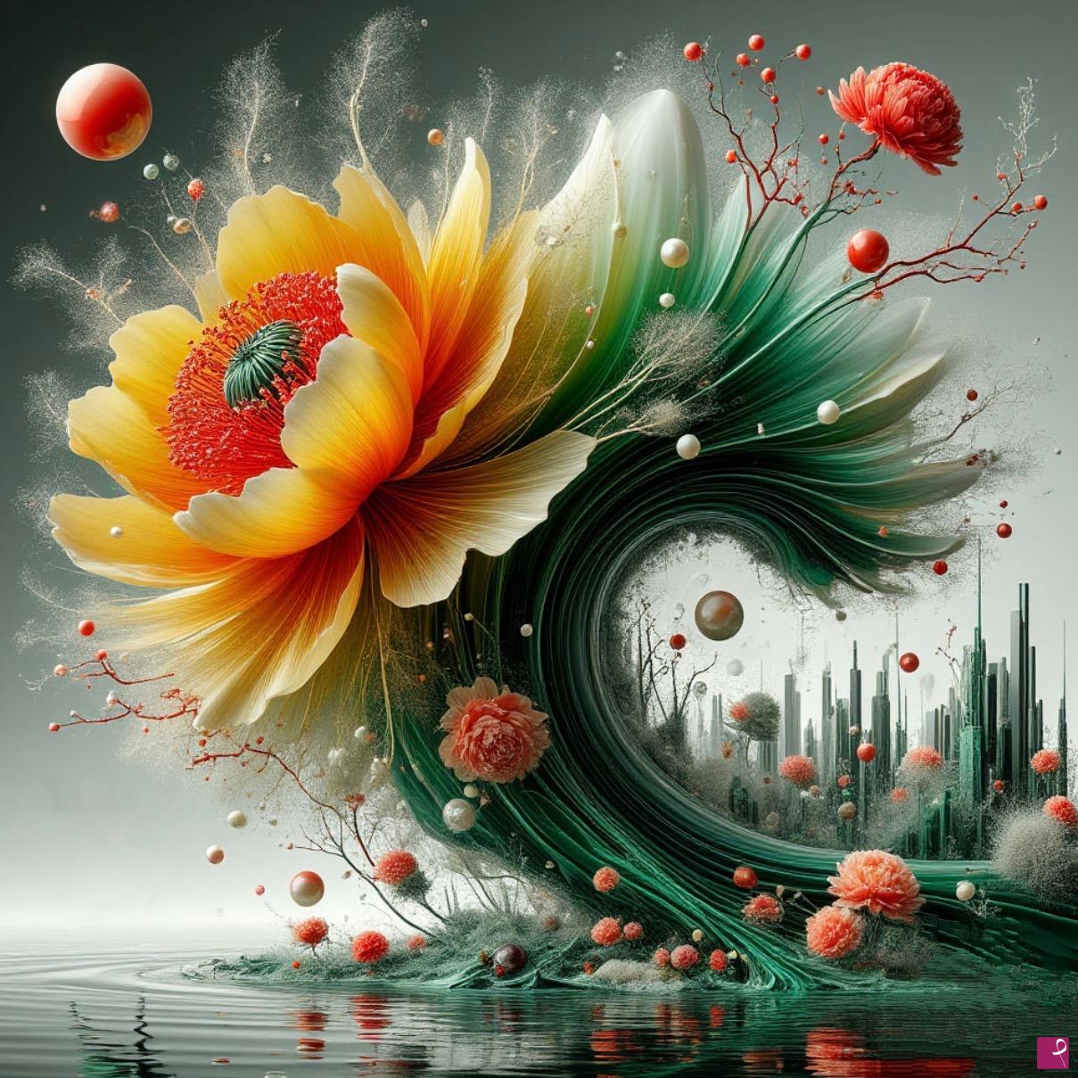 quadri in vendita online - Big Yellow Flower 