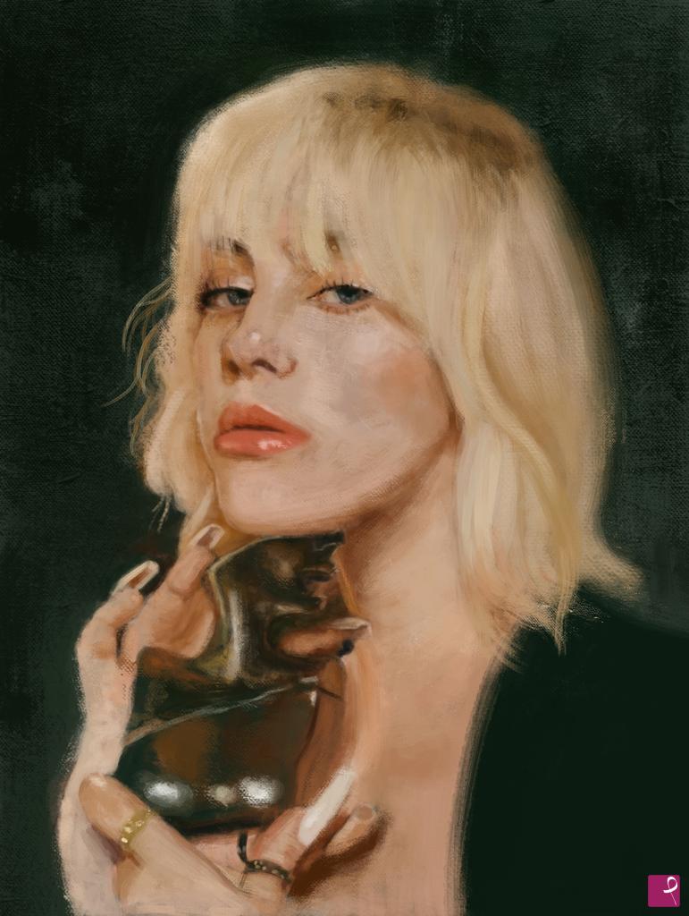 quadri in vendita online - Billie Eilish 