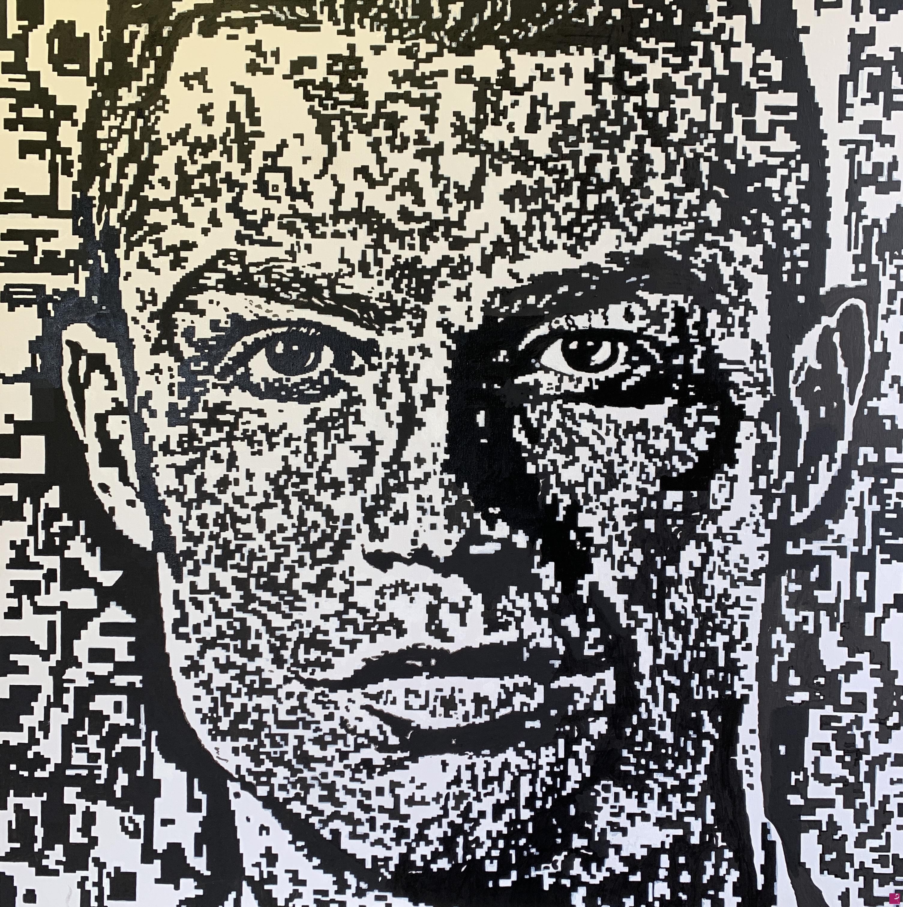 quadri in vendita online - Binary Faces™ — Cristiano Ronaldo