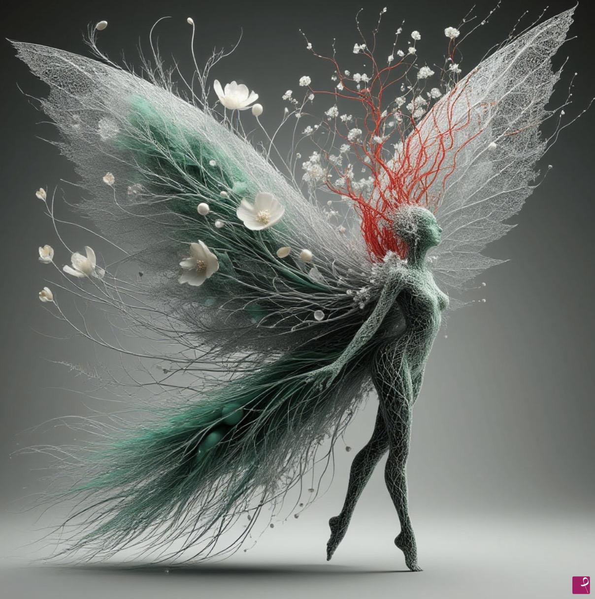 quadri in vendita online - Bird-girl