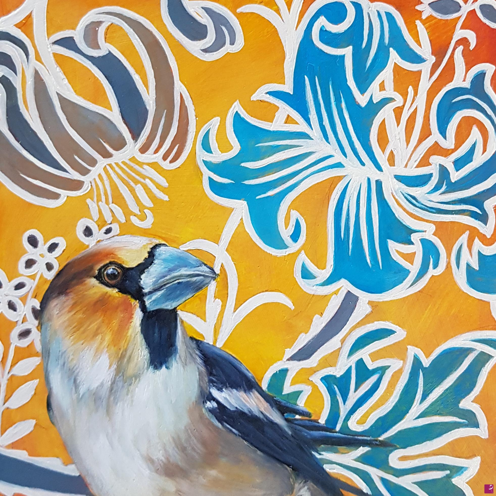 quadri in vendita online - Birds #02 (frosone)