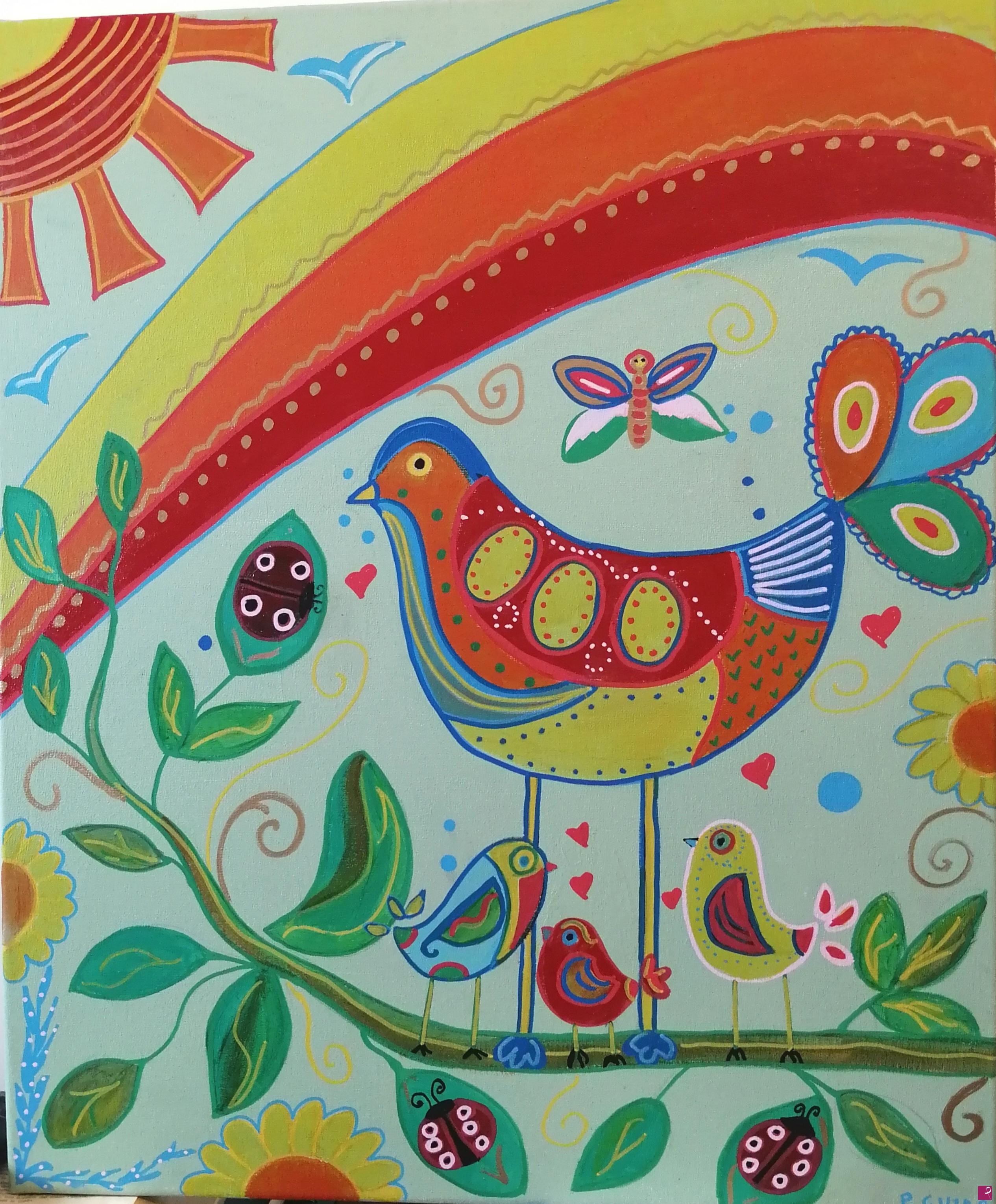 quadri in vendita online - Birds 