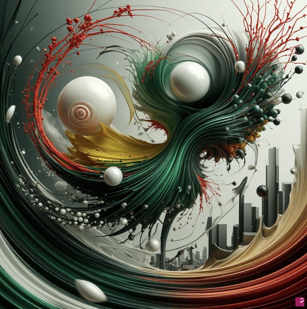quadri in vendita online - Birds on city 