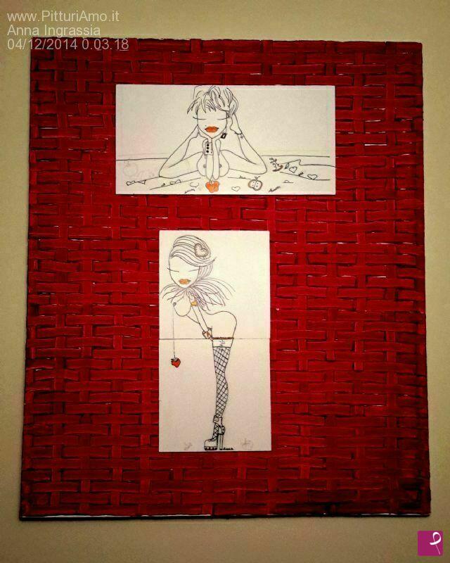 quadri in vendita online - birichine collage n°12