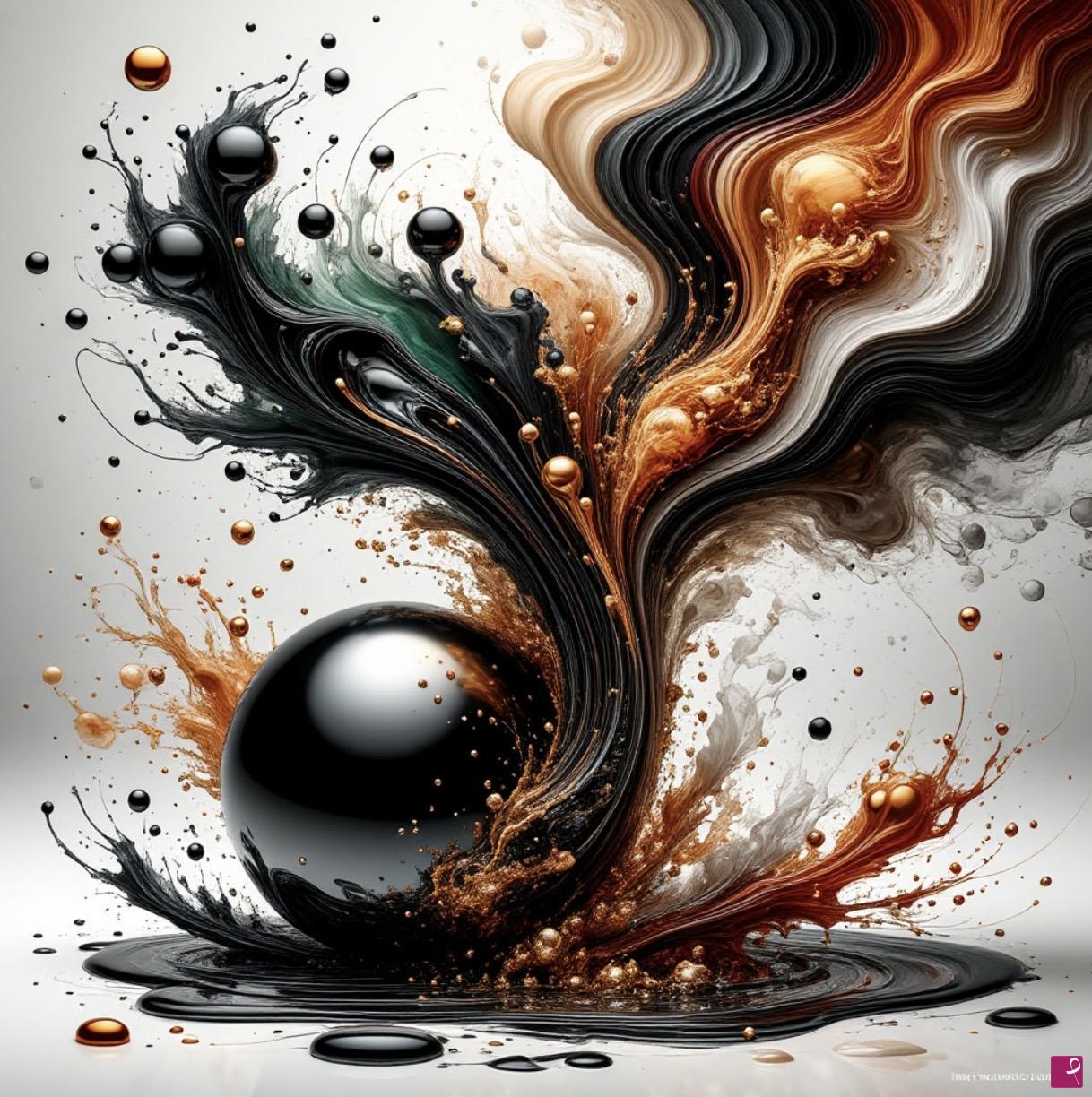 quadri in vendita online - Black Ball 