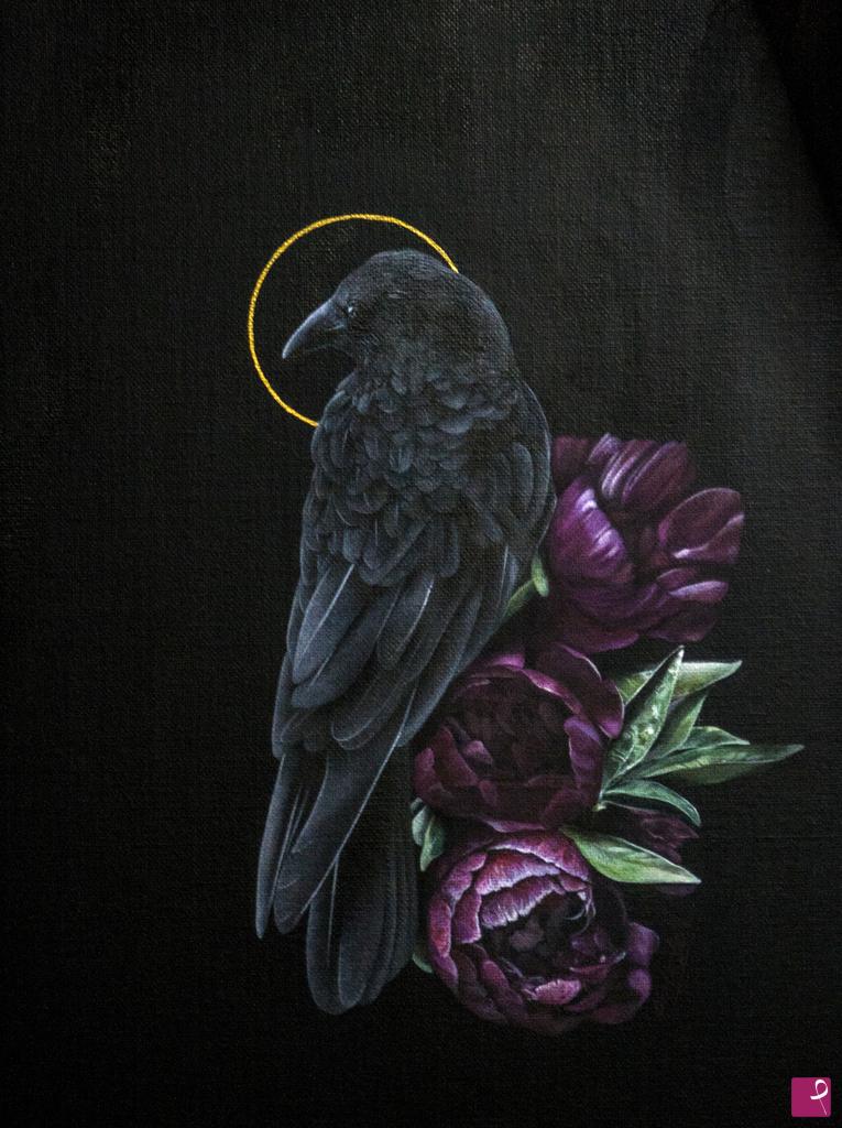 quadri in vendita online - Black crow